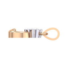 Load image into Gallery viewer, 18Kt rose gold heart diamond pendant by diamtrendz
