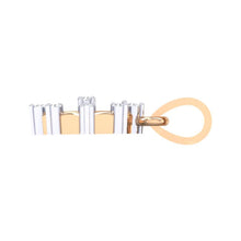 Load image into Gallery viewer, 18Kt rose gold wheel diamond pendant by diamtrendz
