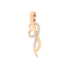 Load image into Gallery viewer, 18Kt rose gold real diamond heart shape pendant by diamtrendz
