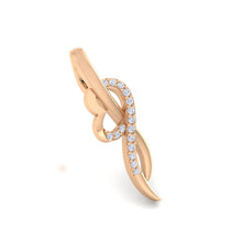 Load image into Gallery viewer, 18Kt rose gold real diamond heart shape pendant by diamtrendz
