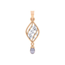 Load image into Gallery viewer, 18Kt rose gold real diamond shape pendant by diamtrendz
