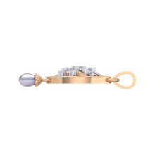 Load image into Gallery viewer, 18Kt rose gold real diamond shape pendant by diamtrendz
