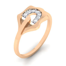 Load image into Gallery viewer, 18Kt rose gold natural diamond ring by diamtrendz
