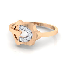Load image into Gallery viewer, 18Kt rose gold natural diamond ring by diamtrendz
