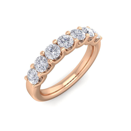 18Kt rose gold designer band diamond ring by diamtrendz