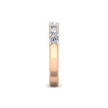 Load image into Gallery viewer, 18Kt rose gold designer band diamond ring by diamtrendz
