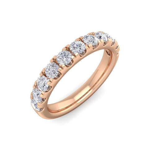 18Kt rose gold designer band diamond ring by diamtrendz