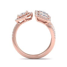 Load image into Gallery viewer, 18Kt rose gold designer diamond ring by diamtrendz
