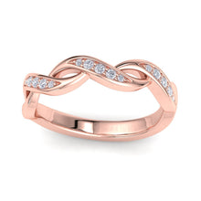 Load image into Gallery viewer, 18Kt rose gold designer band diamond ring by diamtrendz

