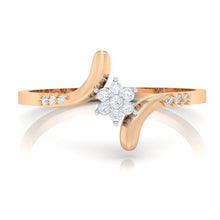 Load image into Gallery viewer, 18Kt rose gold real diamond ring 25(2) by diamtrendz
