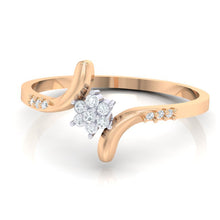 Load image into Gallery viewer, 18Kt rose gold real diamond ring 25(3) by diamtrendz
