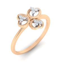 Load image into Gallery viewer, 18Kt rose gold real diamond ring 26(1) by diamtrendz
