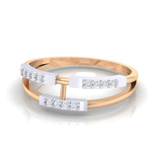 Load image into Gallery viewer, 18Kt rose gold real diamond ring 30(3) by diamtrendz
