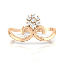 Load image into Gallery viewer, 18Kt rose gold real diamond ring 31(2) by diamtrendz
