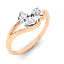 Load image into Gallery viewer, 18Kt rose gold real diamond ring 32(1) by diamtrendz
