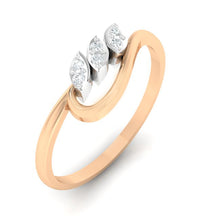 Load image into Gallery viewer, 18Kt rose gold real diamond ring 33(1) by diamtrendz
