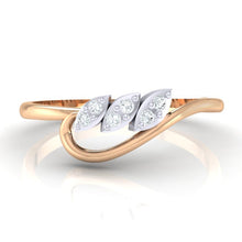 Load image into Gallery viewer, 18Kt rose gold real diamond ring 33(2) by diamtrendz
