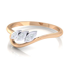 Load image into Gallery viewer, 18Kt rose gold real diamond ring 33(3) by diamtrendz
