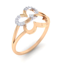 Load image into Gallery viewer, 18Kt rose gold real diamond ring 34(1) by diamtrendz
