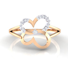 Load image into Gallery viewer, 18Kt rose gold real diamond ring 34(2) by diamtrendz
