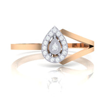 Load image into Gallery viewer, 18Kt rose gold real diamond ring 35(2) by diamtrendz
