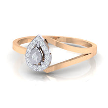 Load image into Gallery viewer, 18Kt rose gold real diamond ring 35(3) by diamtrendz
