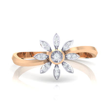 Load image into Gallery viewer, 18Kt rose gold real diamond ring 36(2) by diamtrendz
