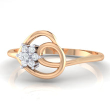 Load image into Gallery viewer, 18Kt rose gold real diamond ring 37(3) by diamtrendz
