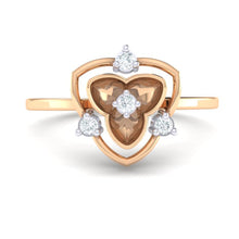 Load image into Gallery viewer, 18Kt rose gold real diamond ring 41(2) by diamtrendz
