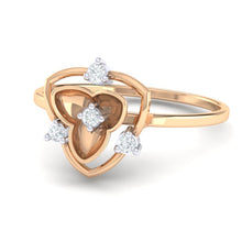 Load image into Gallery viewer, 18Kt rose gold real diamond ring 41(3) by diamtrendz
