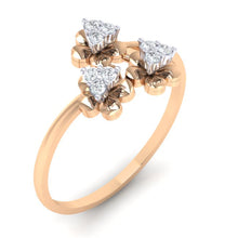 Load image into Gallery viewer, 18Kt rose gold real diamond ring 43(1) by diamtrendz
