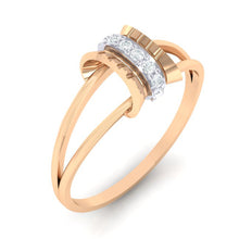 Load image into Gallery viewer, 18Kt rose gold real diamond ring 45(1) by diamtrendz
