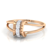 Load image into Gallery viewer, 18Kt rose gold real diamond ring 45(3) by diamtrendz
