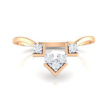 Load image into Gallery viewer, 18Kt rose gold real diamond ring 47(2) by diamtrendz
