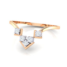 Load image into Gallery viewer, 18Kt rose gold real diamond ring 47(3) by diamtrendz
