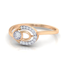 Load image into Gallery viewer, 18Kt rose gold real diamond ring 55(3) by diamtrendz
