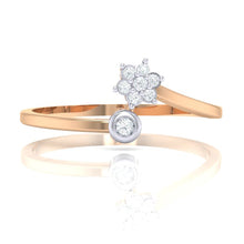 Load image into Gallery viewer, 18Kt rose gold real diamond ring 57(2) by diamtrendz
