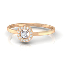 Load image into Gallery viewer, 18Kt rose gold solitaire diamond ring by diamtrendz

