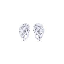 Load image into Gallery viewer, 18Kt white gold real diamond earring 12(2) by diamtrendz
