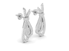 Load image into Gallery viewer, 18Kt white gold real diamond earring 1(1) by diamtrendz
