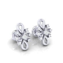 Load image into Gallery viewer, 18Kt white gold real diamond earring 20(1) by diamtrendz

