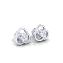 Load image into Gallery viewer, 18Kt white gold real diamond earring 23(1) by diamtrendz
