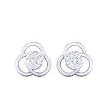 Load image into Gallery viewer, 18Kt white gold real diamond earring 23(2) by diamtrendz

