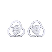 Load image into Gallery viewer, 18Kt white gold real diamond earring 23(2) by diamtrendz
