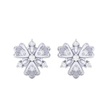 Load image into Gallery viewer, 18Kt white gold real diamond earring 26(2) by diamtrendz
