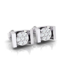 Load image into Gallery viewer, 18Kt white gold real diamond earring 28(1) by diamtrendz
