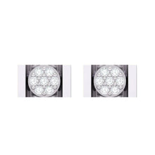 Load image into Gallery viewer, 18Kt white gold real diamond earring 28(2) by diamtrendz
