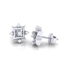 Load image into Gallery viewer, 18Kt white gold real diamond earring 29(3) by diamtrendz
