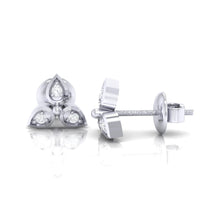 Load image into Gallery viewer, 18Kt white gold real diamond earring 31(3) by diamtrendz

