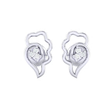 Load image into Gallery viewer, 18Kt white gold real diamond earring 34(2) by diamtrendz
